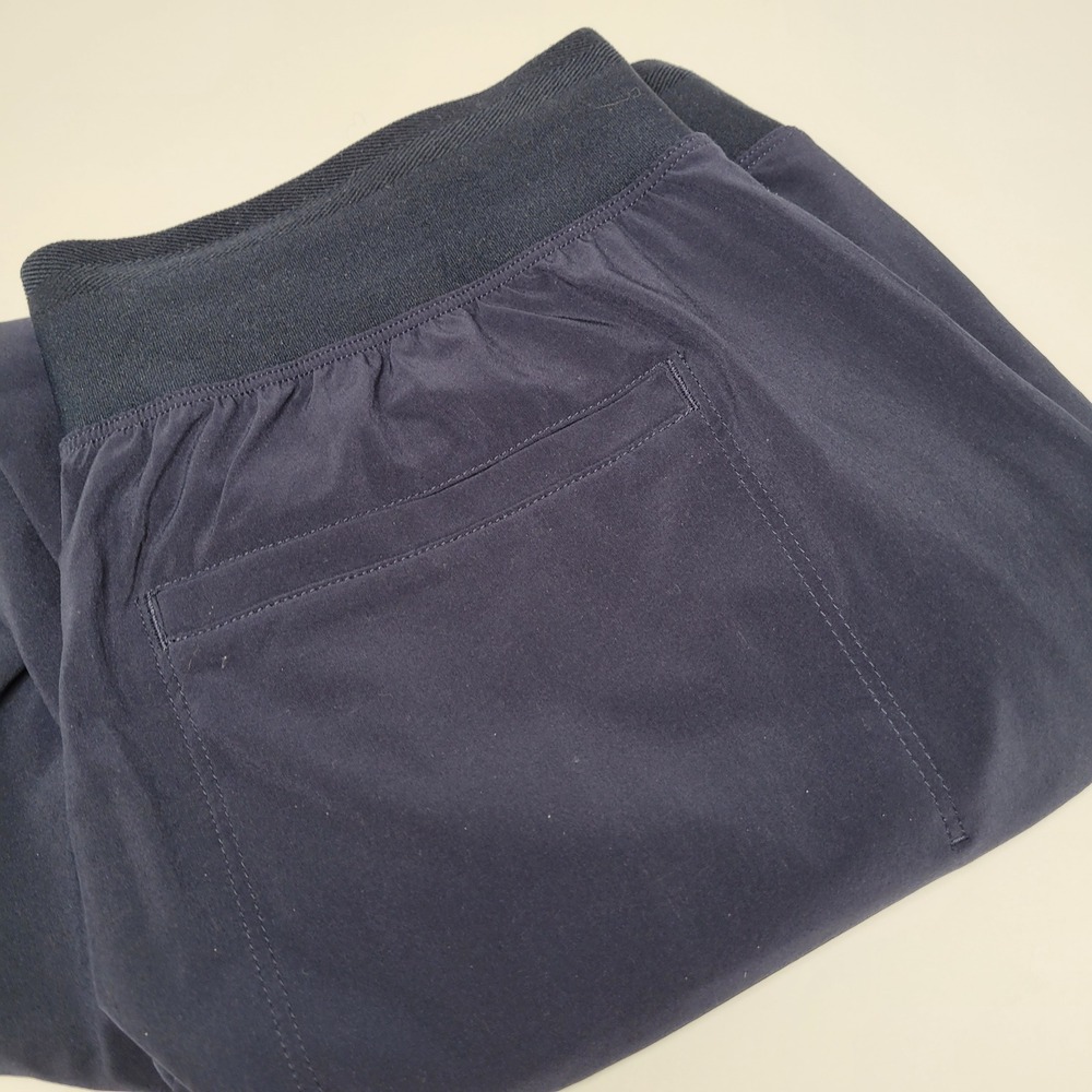 Athleta Joggers Womens 8 Navy Blue Excellent Ankle Zip Travel Active‎ Pants